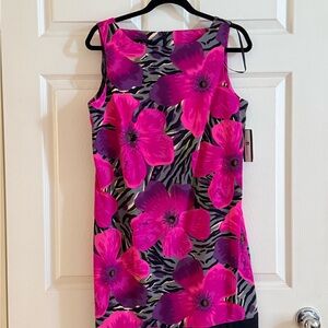 AB Studio Pink Floral Dress